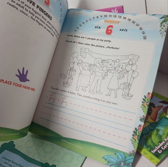 Dora The Explorer Learning Activity Homeschool Activity Books Learning Cards - Picture 8 of 9
